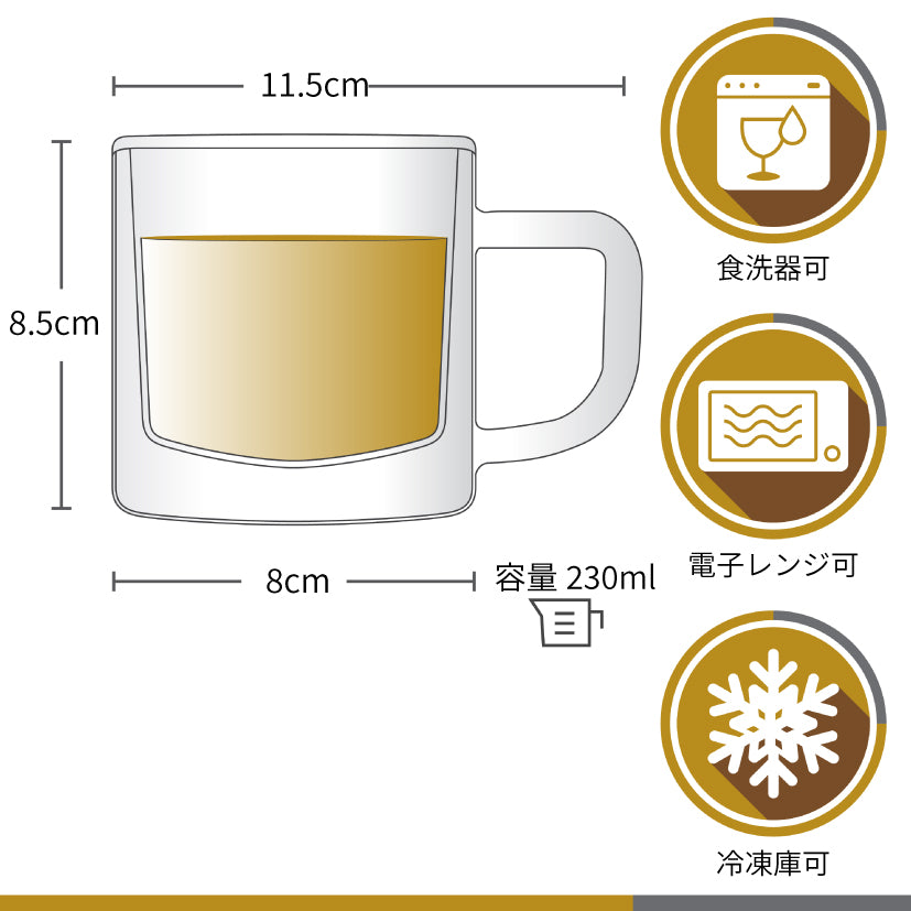 ダブルウォールラテグラス